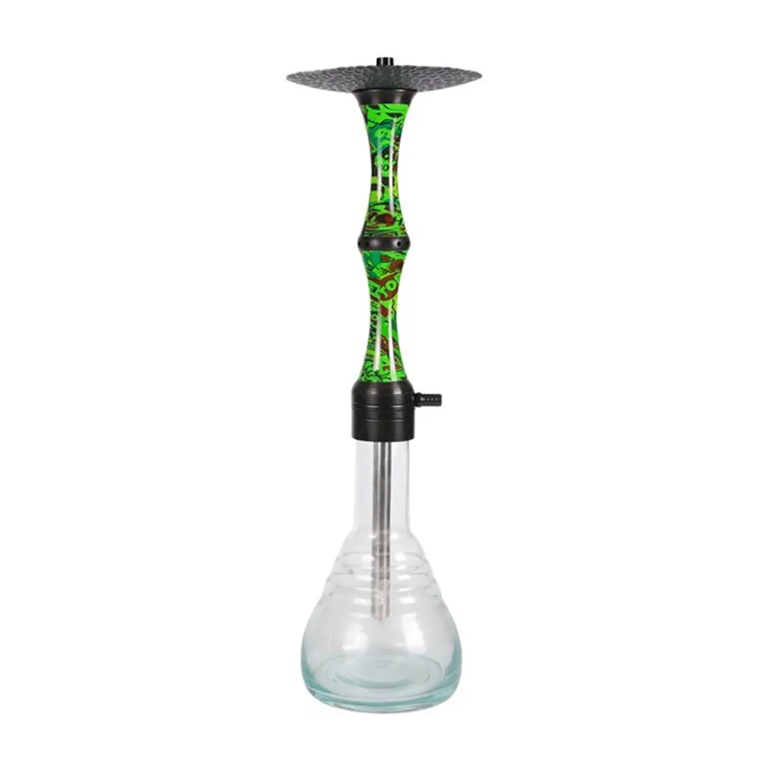 YT Bamboo Aluminium Hookah Set Green