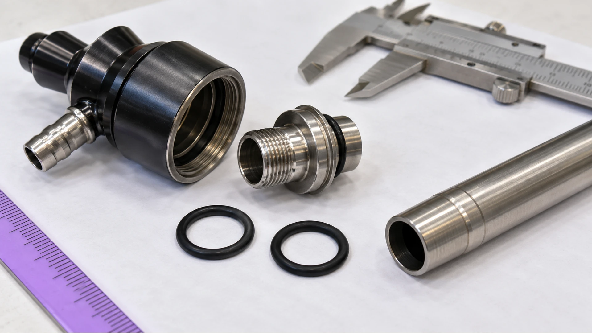 Connector, silicone seals and dimensional inspection
